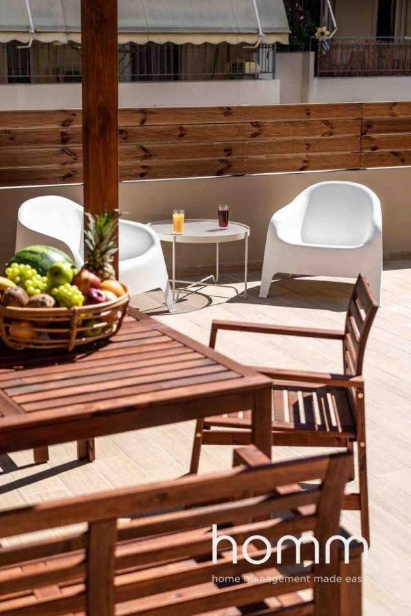Nemeseos 1St Floor Homm Apartment With Roof Garden And Wading Pool Athens Luaran gambar